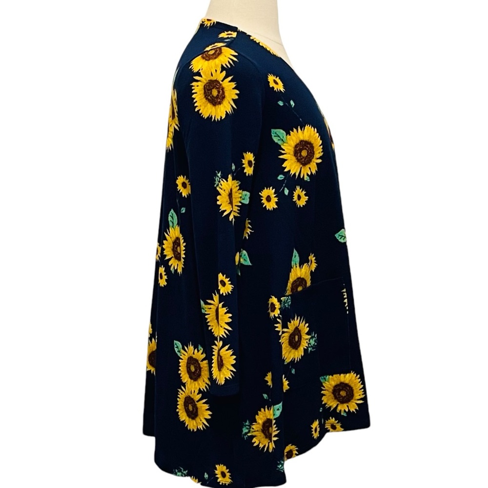 Sunflowers Cardigan M - Picture 4 of 16